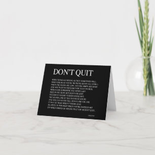 WHEN THINGS GO WRONG AS THEY SOMETIMES WILL; QUOTE CARD