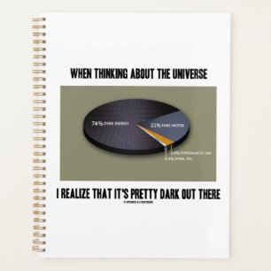 When Thinking Universe Realize It's Dark Out There Planner