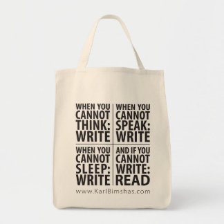 When to Write Grocery Tote