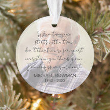 When Tomorrow Starts Without Me Acrylic Ornament