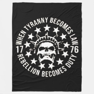 WHEN TYRANNY BECOMES LAW FLEECE BLANKET