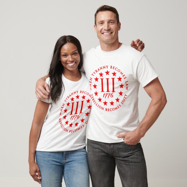 When Tyranny Becomes Law Rebellion Becomes Duty  © T-Shirt (Unisex)