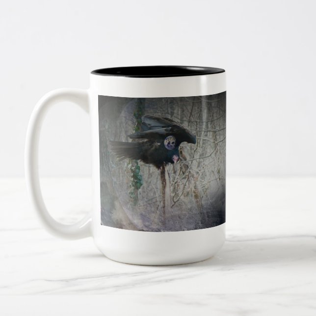 When Vulture Closes His Wings Two-Tone Coffee Mug (Left)