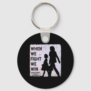 When We Fight We Win 2024 Kamala Harris For Usa Pr Keychain