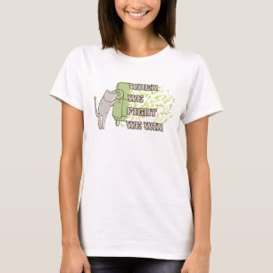 When We Fight We Win - Cat T-Shirt - Harris