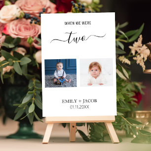 When We Were Age Photo Minimal Wedding Table Decor