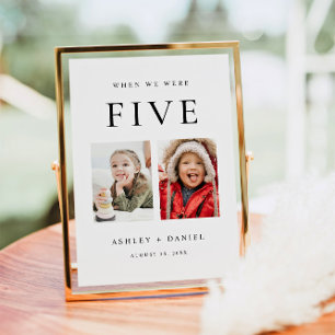 When We Were Age Photo Table Number