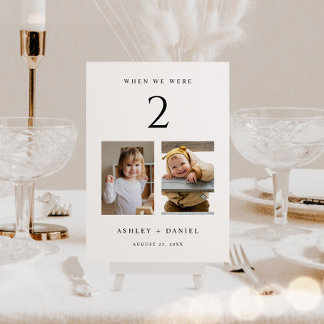 When We Were Age Table Number