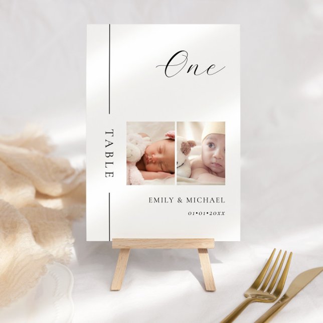 When We Were Age Wedding Table Number Sign (Creator Uploaded)