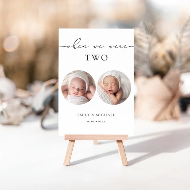 When We Were Age Wedding Table Number Sign (Creator Uploaded)