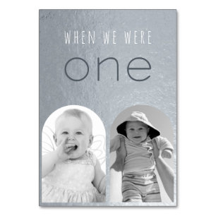 When We Were One Black White Photos Silver Arch Table Number