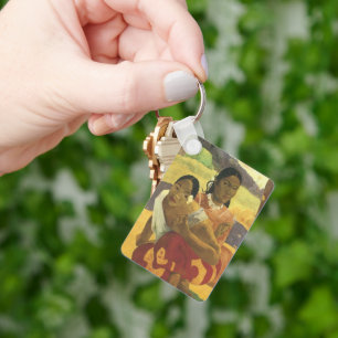 When Will You Marry? by Paul Gauguin, Vintage Art Keychain