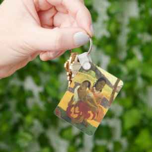 When Will You Marry? by Paul Gauguin, Vintage Art Keychain