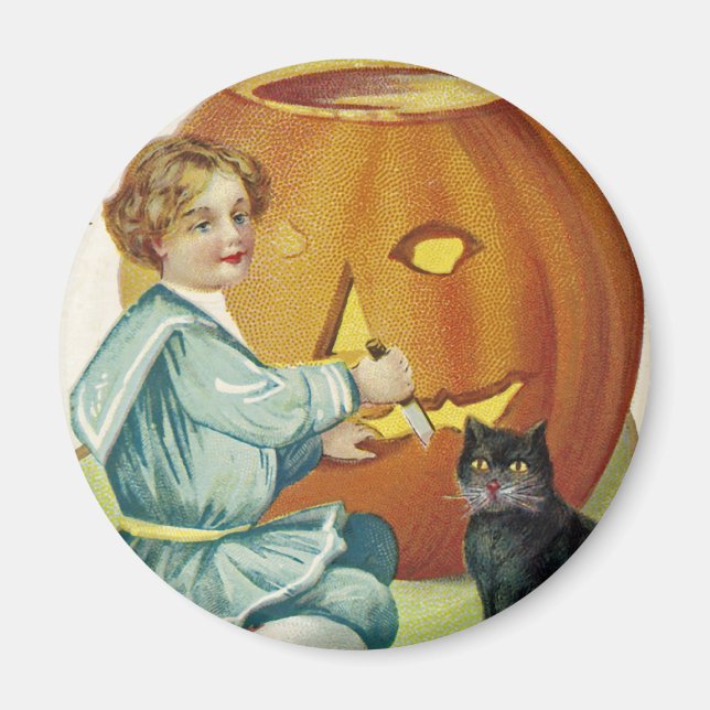 When Witches Abound at Halloween Magnet (Front)