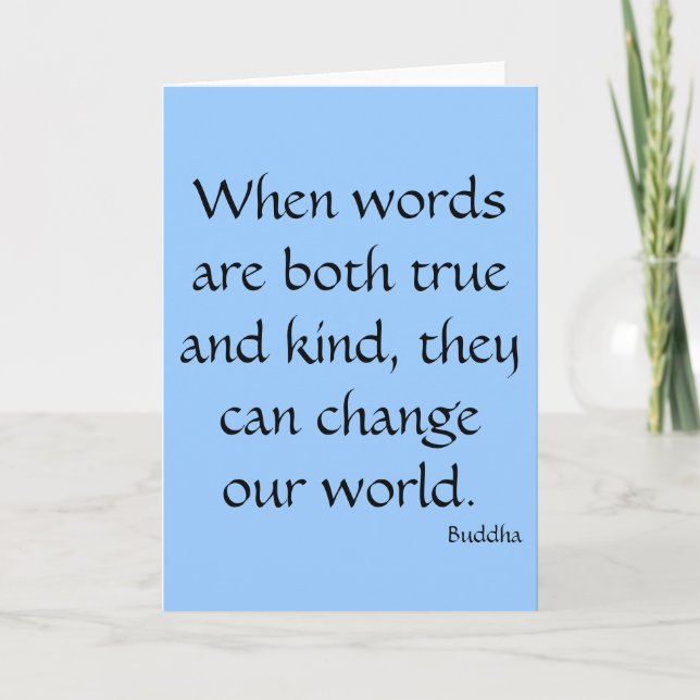When words are both true and kind... card (Front)