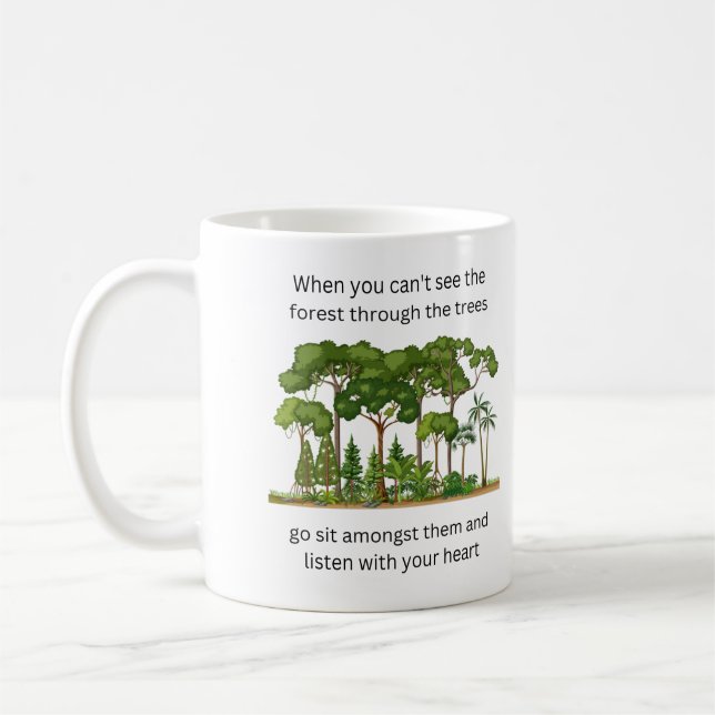 When you can't see the forest through the trees... coffee mug (Left)