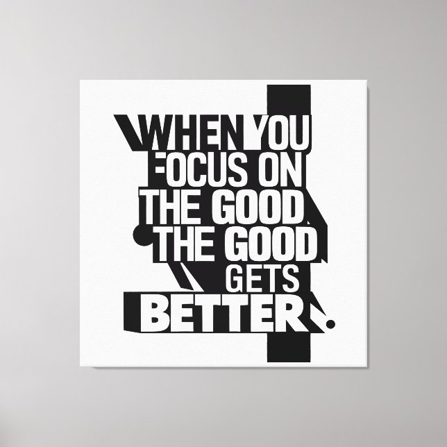 When You Focus Canvas Print (Front)
