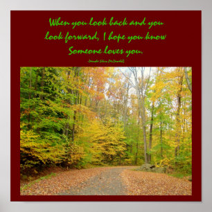 When you look back and...Poster Poster