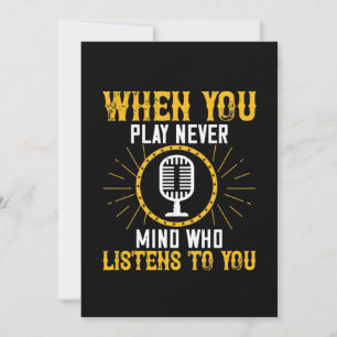 When You Play, Never Mind Who Listens To You 02 Save The Date
