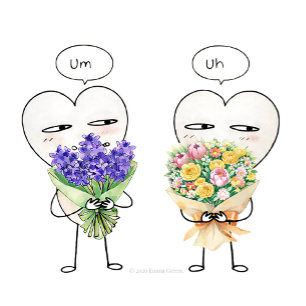 When You’re Not Sure What to Say – Cute Flower Card