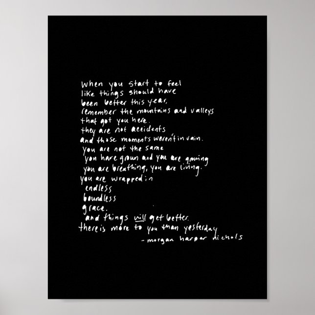 when you start to feel like things should been poster (Front)