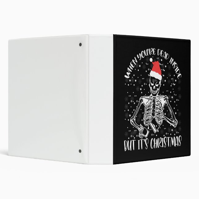 When You're Dead Inside But It's Christmas Season Binder (Background)