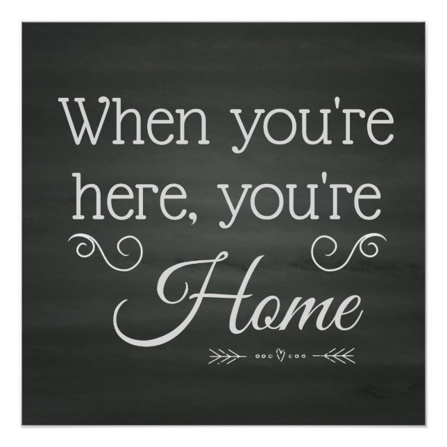 When You're Here, You're Home - Foster Care Poster (Front)