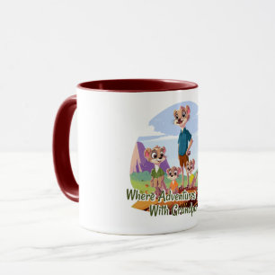 Where Adventures Beguin With Grandpa Mug