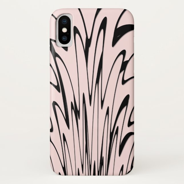 Where Art Meets Thought Black and Pink  Case-Mate iPhone Case (Back)
