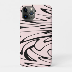 Where Art Meets Thought Black and Pink iPhone 11 Pro Case