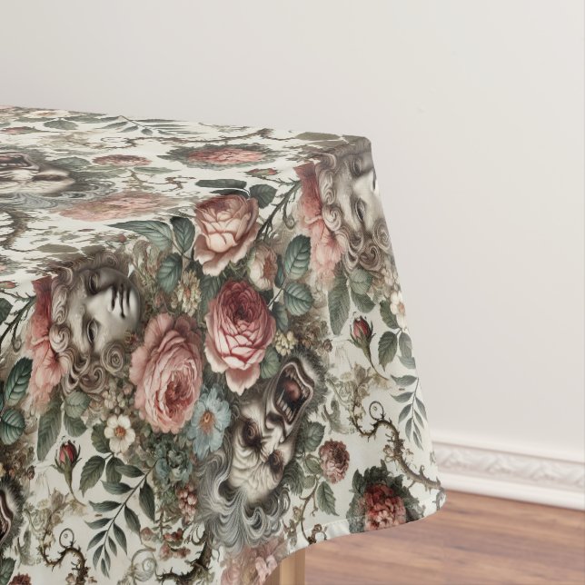 Where Baroque Fangs Find Homes – Medium Pattern Tablecloth (In Situ)