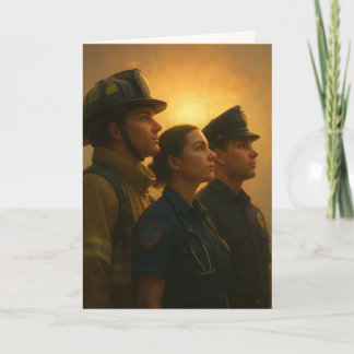 "Where Courage Stands United" Sympathy Card