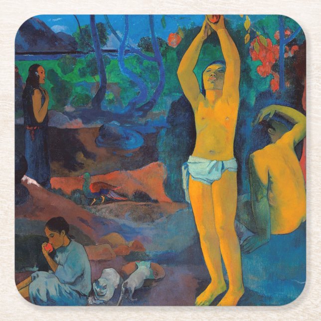 Where Do We Come From?, Gauguin Square Paper Coaster (Front)