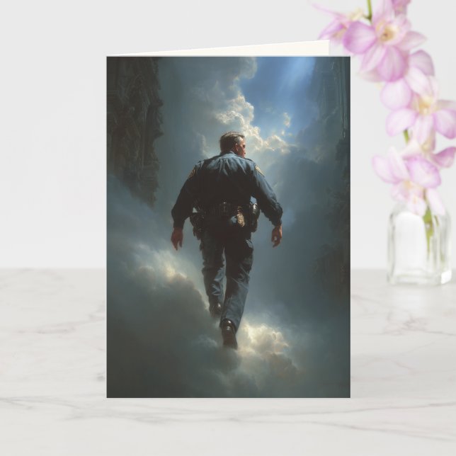 "Where Duty Rests" Sympathy Card (Orchid)