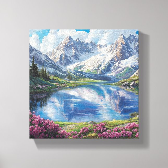 Where Earth Meets Sky Canvas Print (Front)