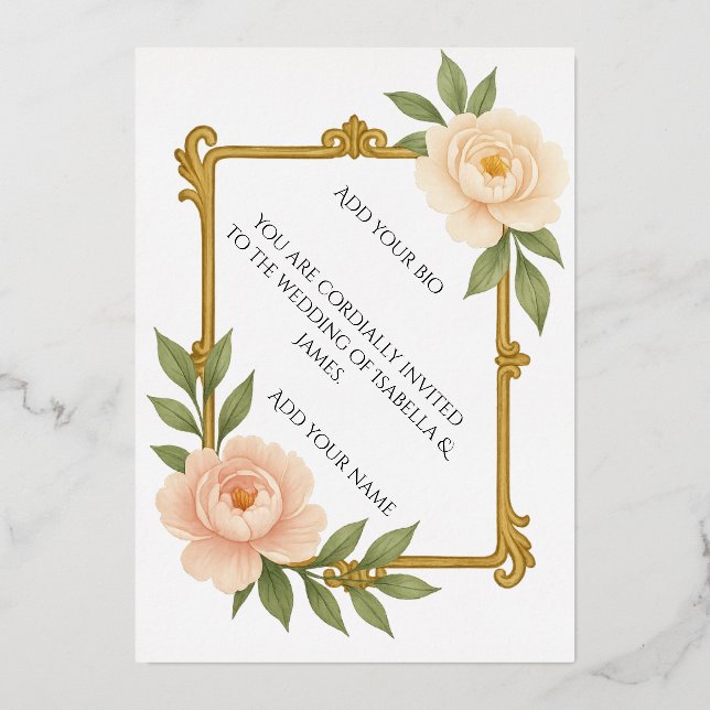 Where elegance meets everlasting love. (Front)