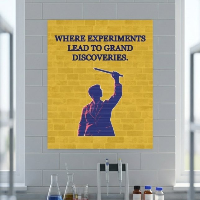 Where Experiments Lead To Grand Discoveries Lab Poster (Creator Uploaded)