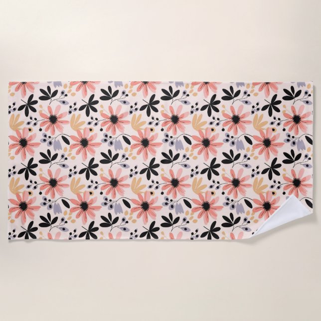 Where Flowers Bloom, So Does Hope Beach Towel (Front)