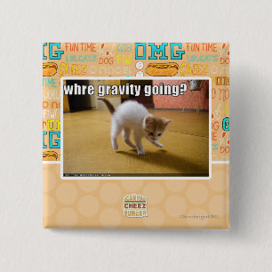Where gravity going? 2 inch square button