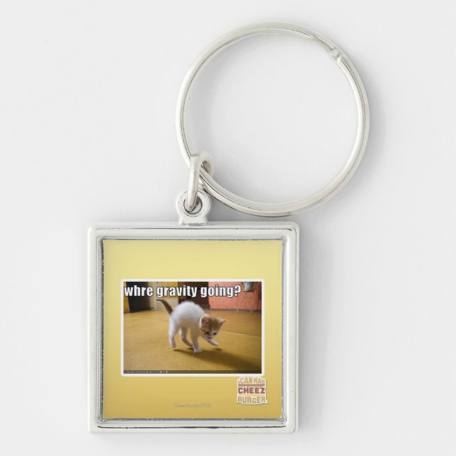 Where gravity going? keychain (Front)
