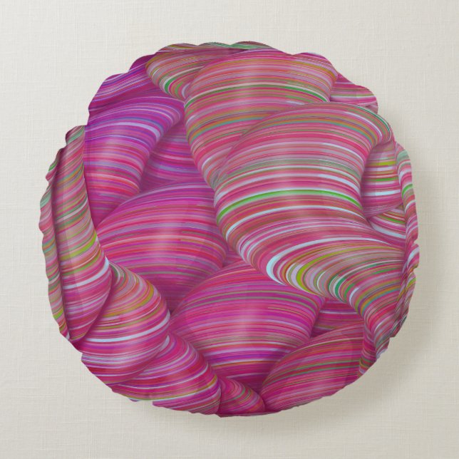 Where Gummy Worms live Round Pillow (Front)