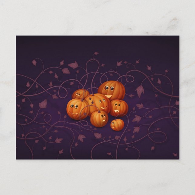 Where Halloween Pumpkins Are Born Postcard (Front)