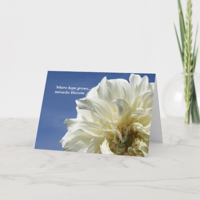 Where hope grows card (Front)