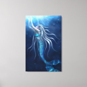 Where I belong Mermaid Wrapped Canvas