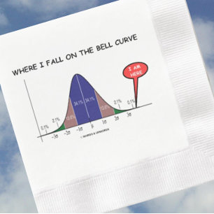 Where I Fall On The Bell Curve I Am Here Stats Napkin