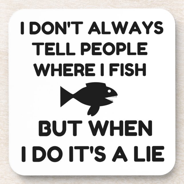 Where I Fish Coaster (Front)