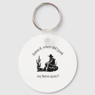 Where I park my horse? Keychain