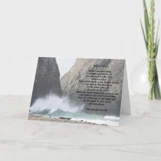 Where is God? Poem Inspirational Blank Card