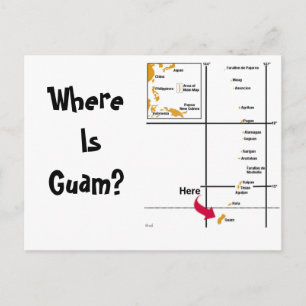 Where Is Guam? Postcard