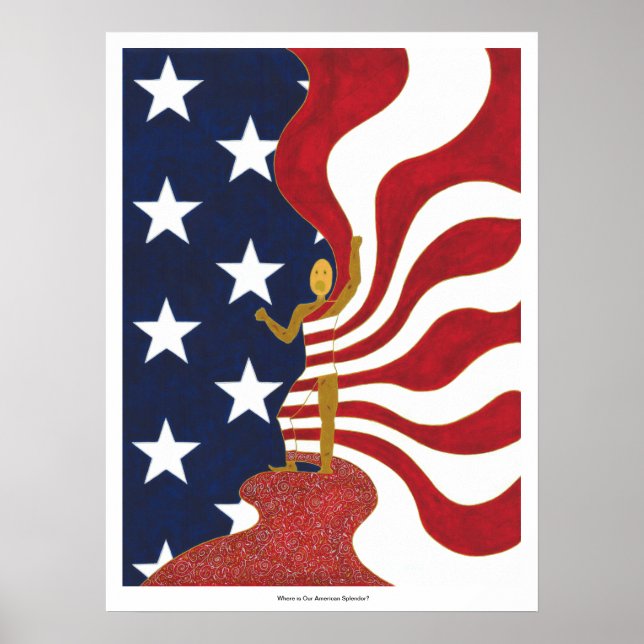 Where is Our American Splendour? - Print (Front)